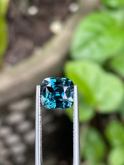 Teal Sapphire - 4.01 CT   - Cushion - 8.1x7.7x6.4mm - Madagascar - Sapphire For Engagement Ring - Natural Sapphires