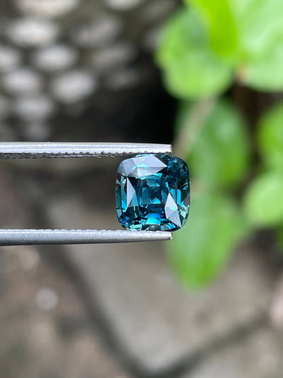 Teal Sapphire - 4.01 CT   - Cushion - 8.1x7.7x6.4mm - Madagascar - Sapphire For Engagement Ring - Natural Sapphires
