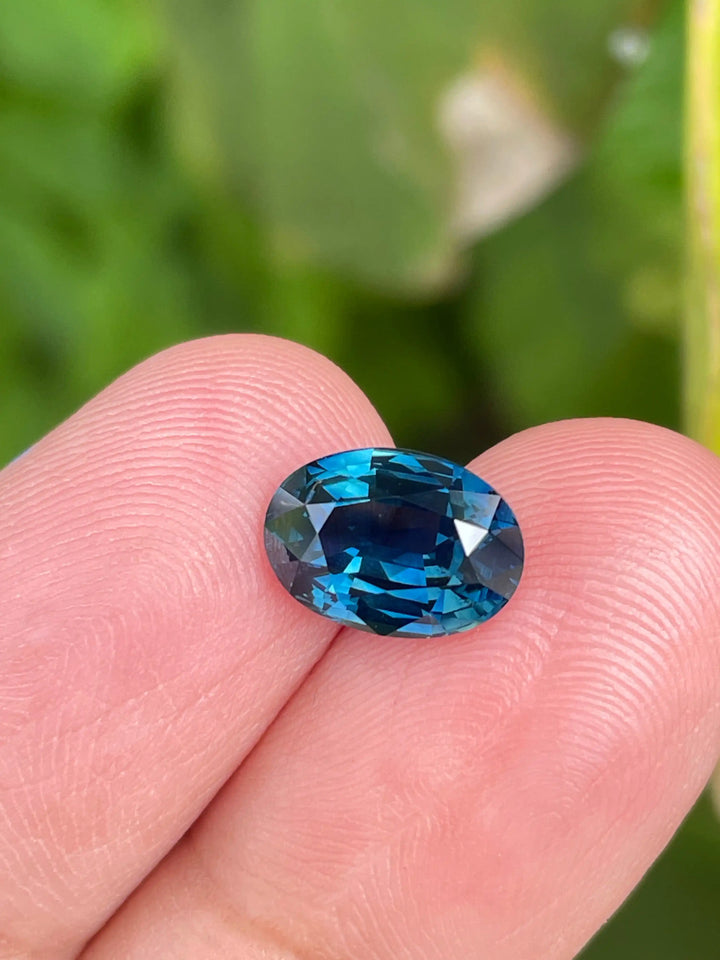 Blue Sapphire (Greenish)  3.18 CT  