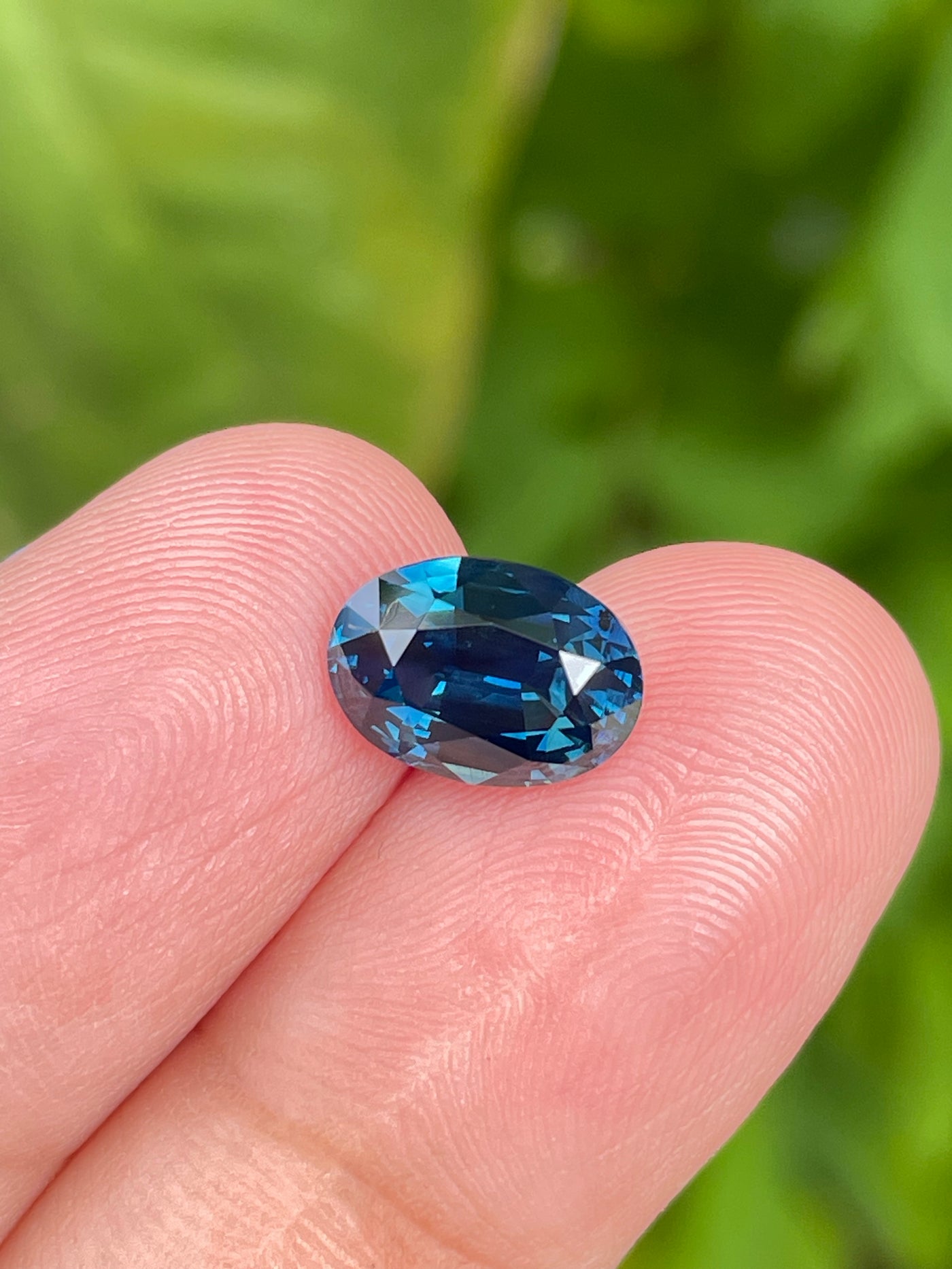 Blue Sapphire (Greenish)  3.18 CT