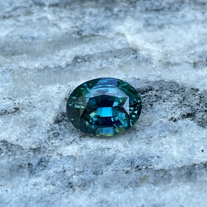 Fine Teal Sapphire l 2.53 CT  GEMSTONES