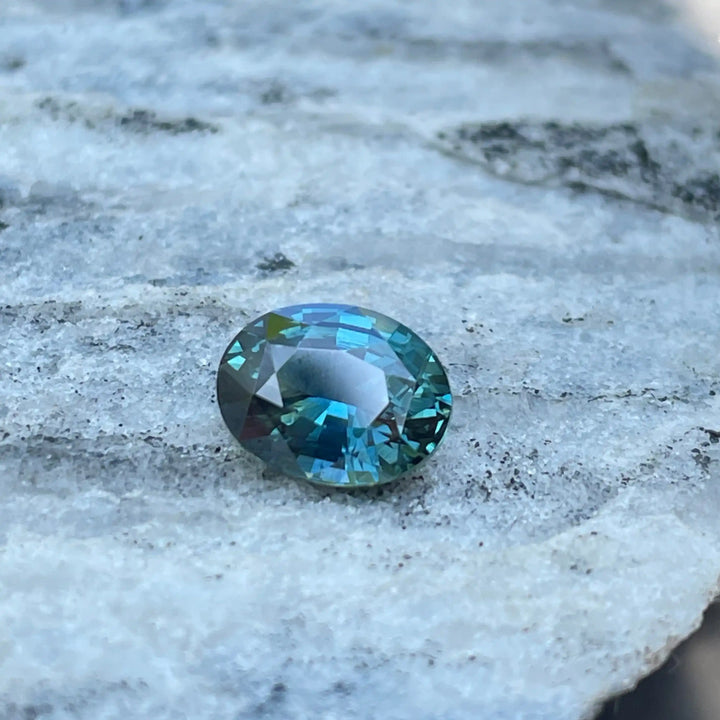 Fine Teal Sapphire l 2.53 CT  GEMSTONES