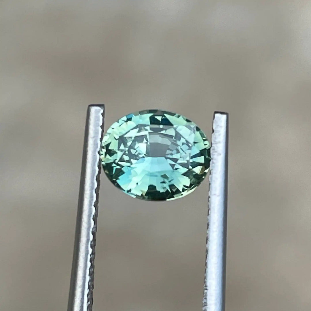 Green Sapphire  1.30 Ct 1.30 Ct / Green / Natural Corundum Sapphire GEMSTONES