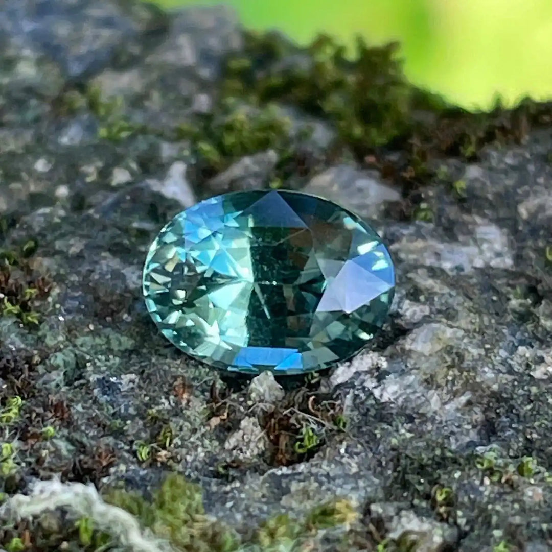 Green Sapphire  1.88 Ct 1.88 Ct / Green / Natura Corundum Sapphire GEMSTONES