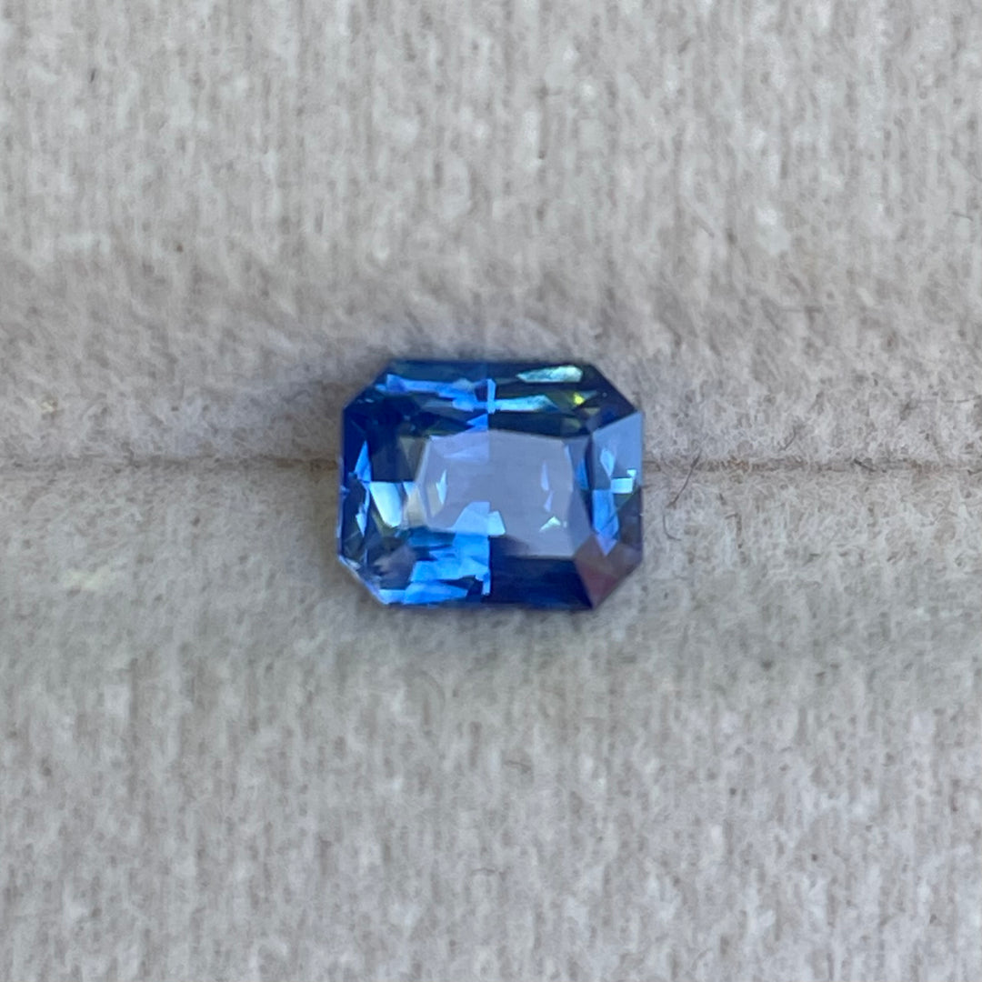 Natural 1.16 Ct Blue Sapphire – Rectangle Cut Madagascar Sapphire