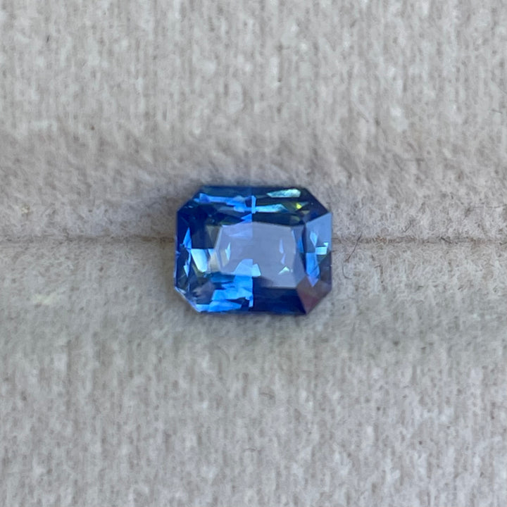 Natural 1.16 Ct Blue Sapphire – Rectangle Cut Madagascar Sapphire