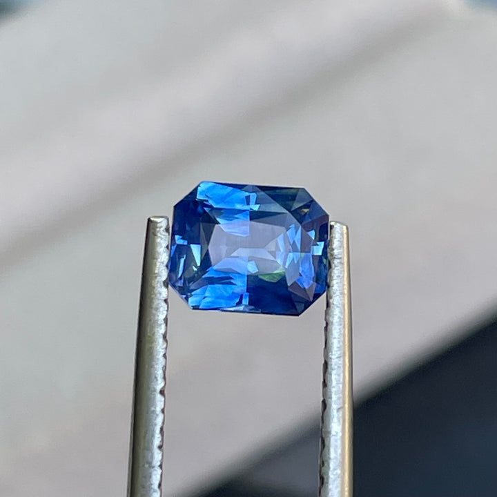 Natural 1.16 Ct Blue Sapphire – Rectangle Cut Madagascar Sapphire