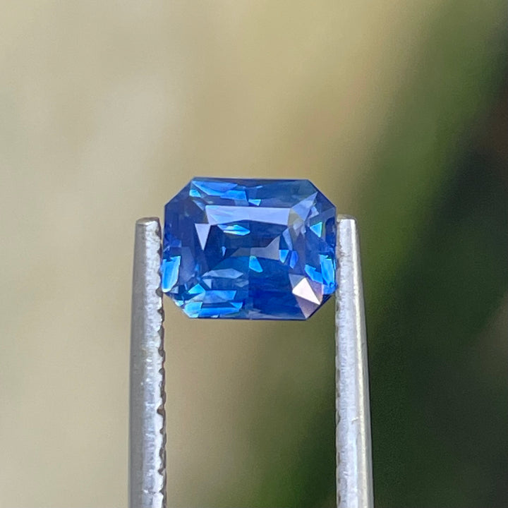 Natural 1.16 Ct Blue Sapphire – Rectangle Cut Madagascar Sapphire