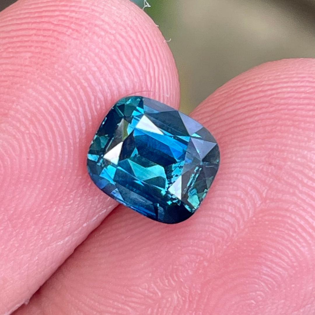 Natural 2.55 Ct Unheated Teal Sapphire from Madagascar | Loose Earth-Mined Gemstone
