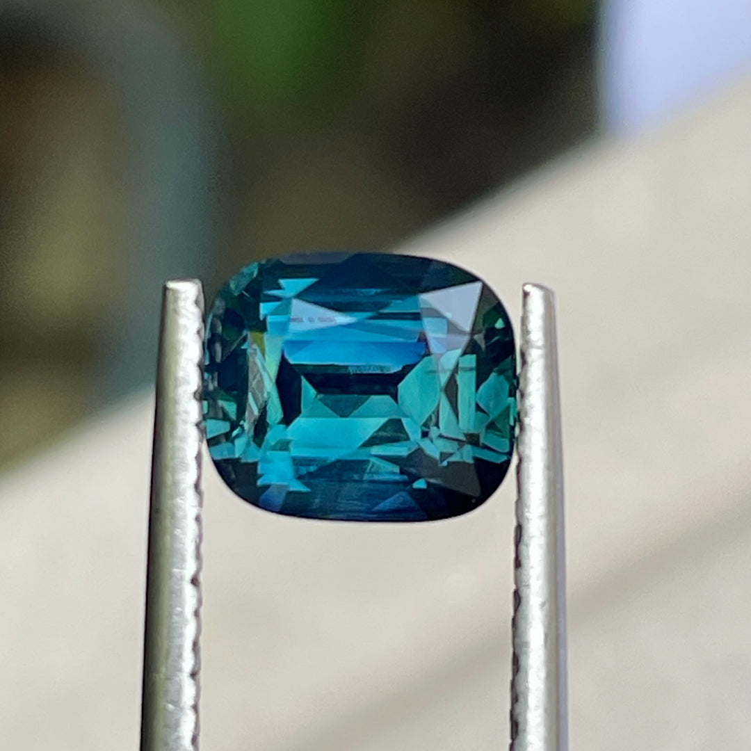 Natural 2.55 Ct Unheated Teal Sapphire from Madagascar | Loose Earth-Mined Gemstone
