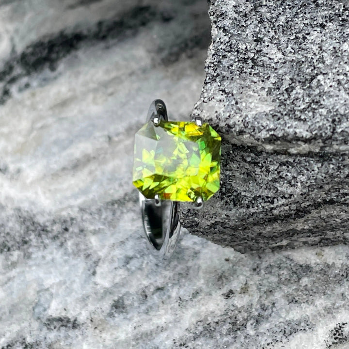 Natural Green Sphene l 4.2ct l No heat l Fine Natural Sphen For Bespoke Jewelries l Fair Deal  GEMSTONES