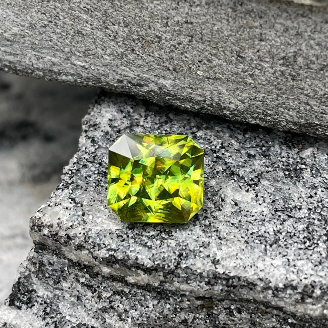 Natural Green Sphene l 4.2ct l No heat l Fine Natural Sphen For Bespoke Jewelries l Fair Deal  GEMSTONES