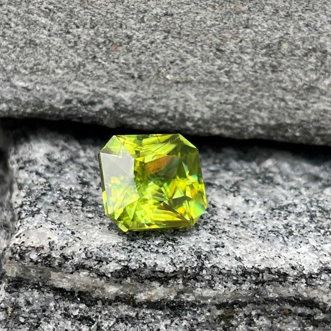 Natural Green Sphene l 4.2ct l No heat l Fine Natural Sphen For Bespoke Jewelries l Fair Deal  GEMSTONES