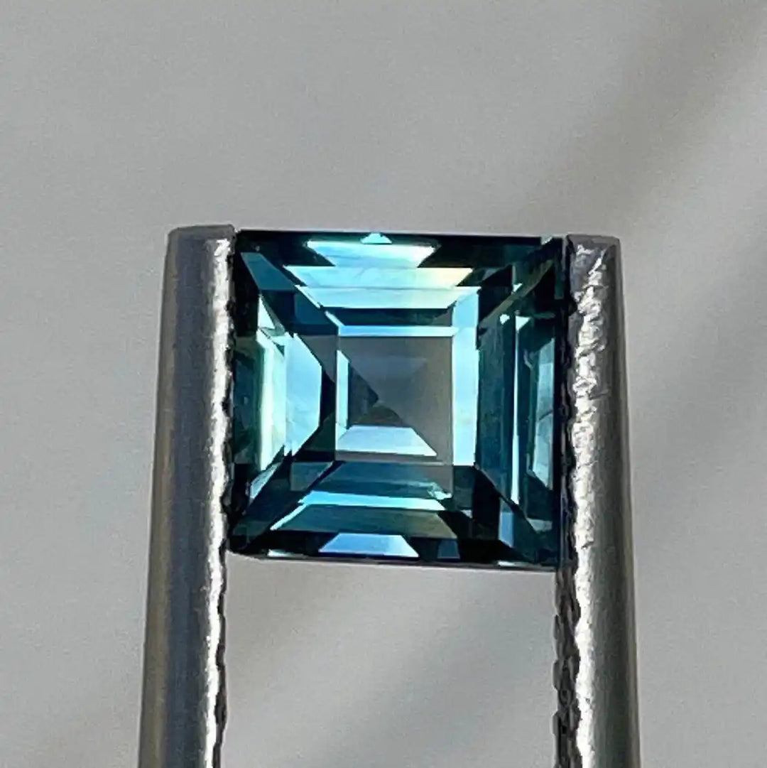 Teal Sapphire  1.18 Ct 1.18 Ct / Blue l Green / Naturall Corundum Sapphire GEMSTONES