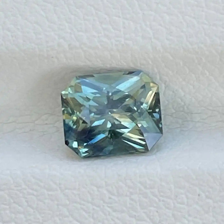Teal Sapphire 1.25 Ct 1.23 Ct / Blue l Green / Natural Corundum Sapphire GEMSTONES