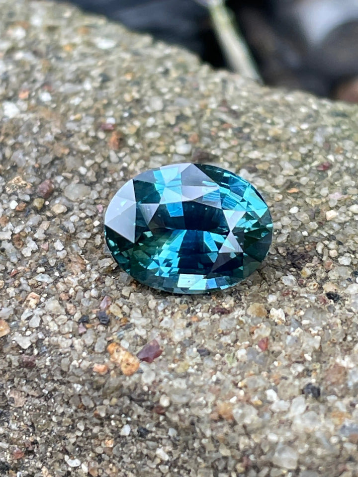 Teal Sapphire 2.54 CT  