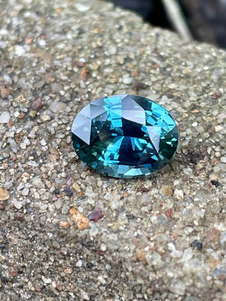 Teal Sapphire 2.54 CT  