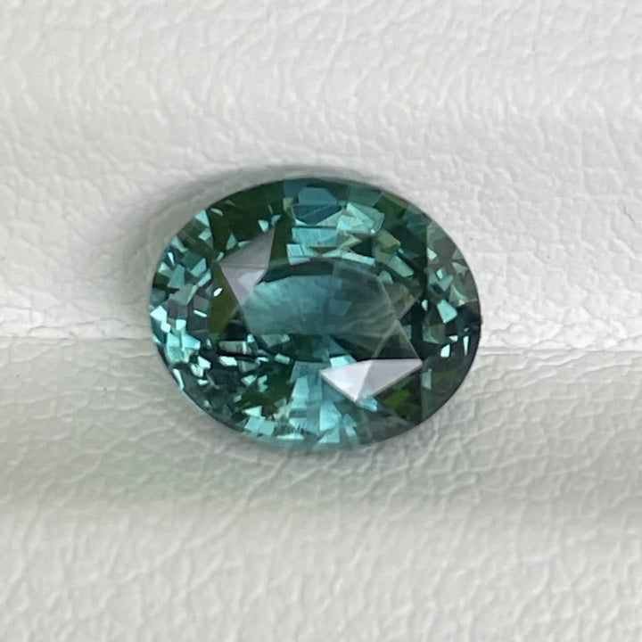Teal Sapphire 2.5 CT 2.5 Ct / Blue l Green / Natural Corundum Sapphire GEMSTONES