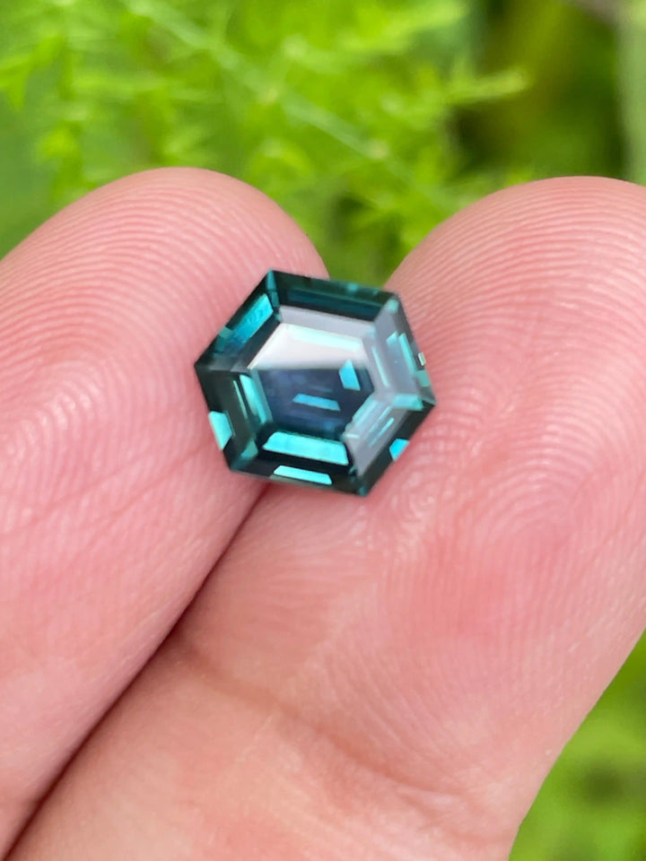 Teal Sapphire 2.63 CT  