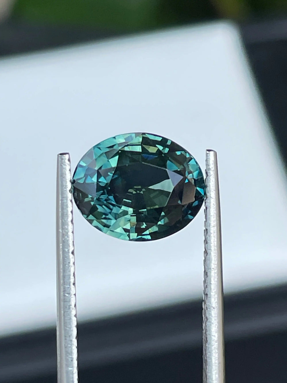 Teal Sapphire 3.51 CT  