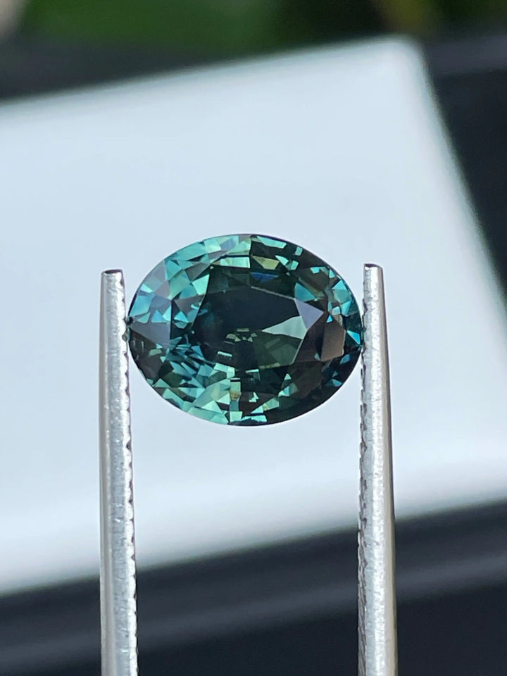 Teal Sapphire 3.51 CT  