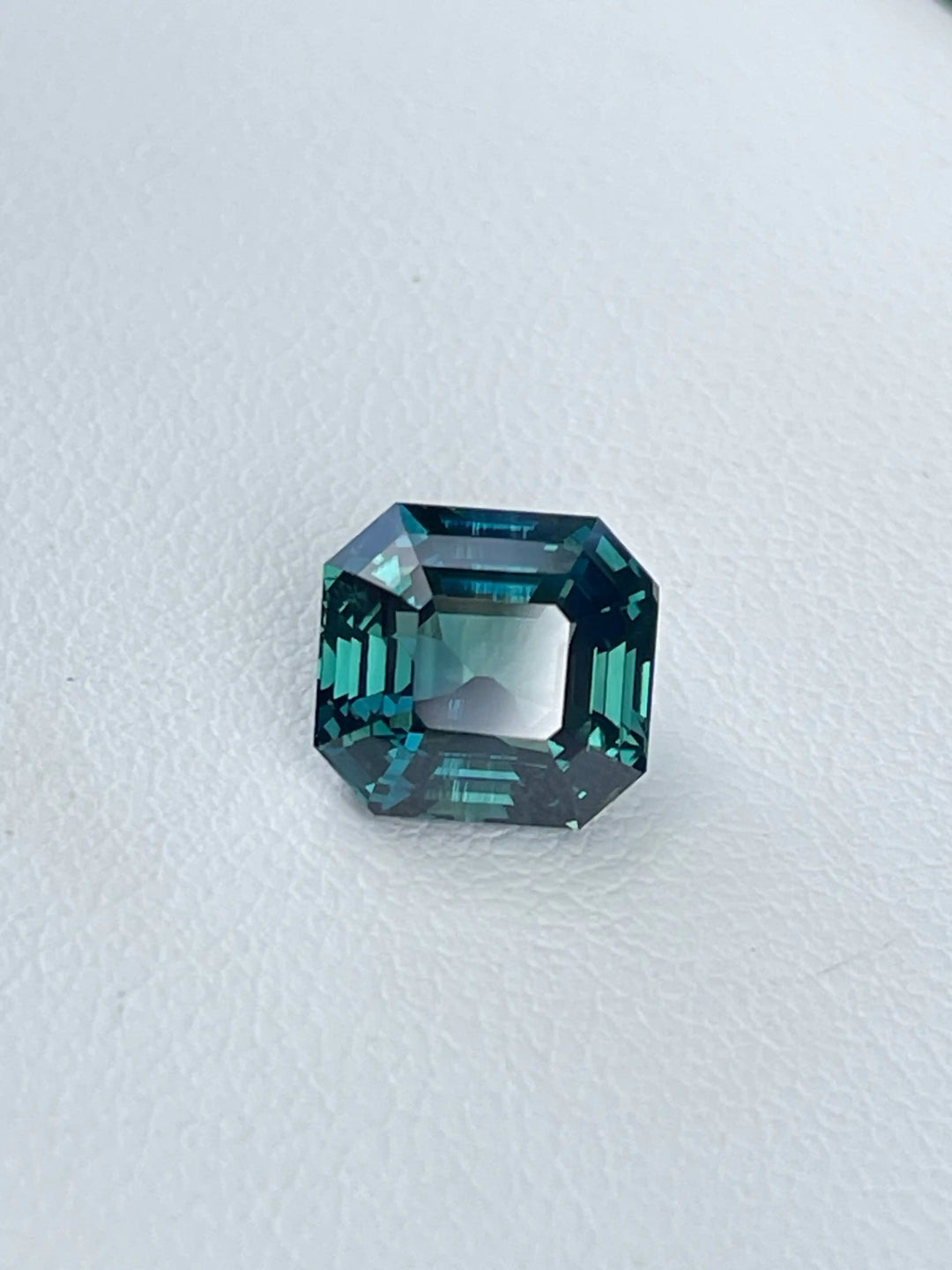 Teal Sapphire 3.66 CT  
