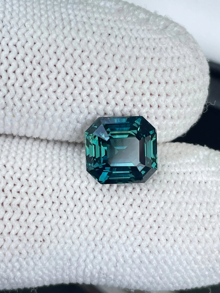 Teal Sapphire 3.66 CT  