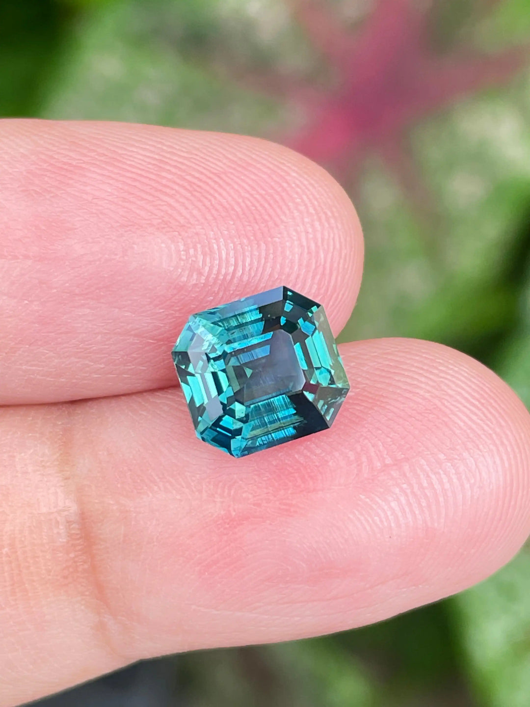 Teal Sapphire 3.66 CT  