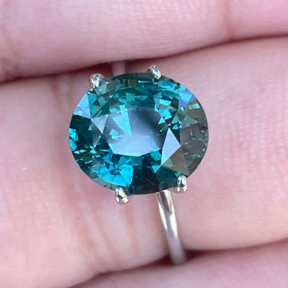 Teal Sapphire 5.02 CT  GEMSTONES