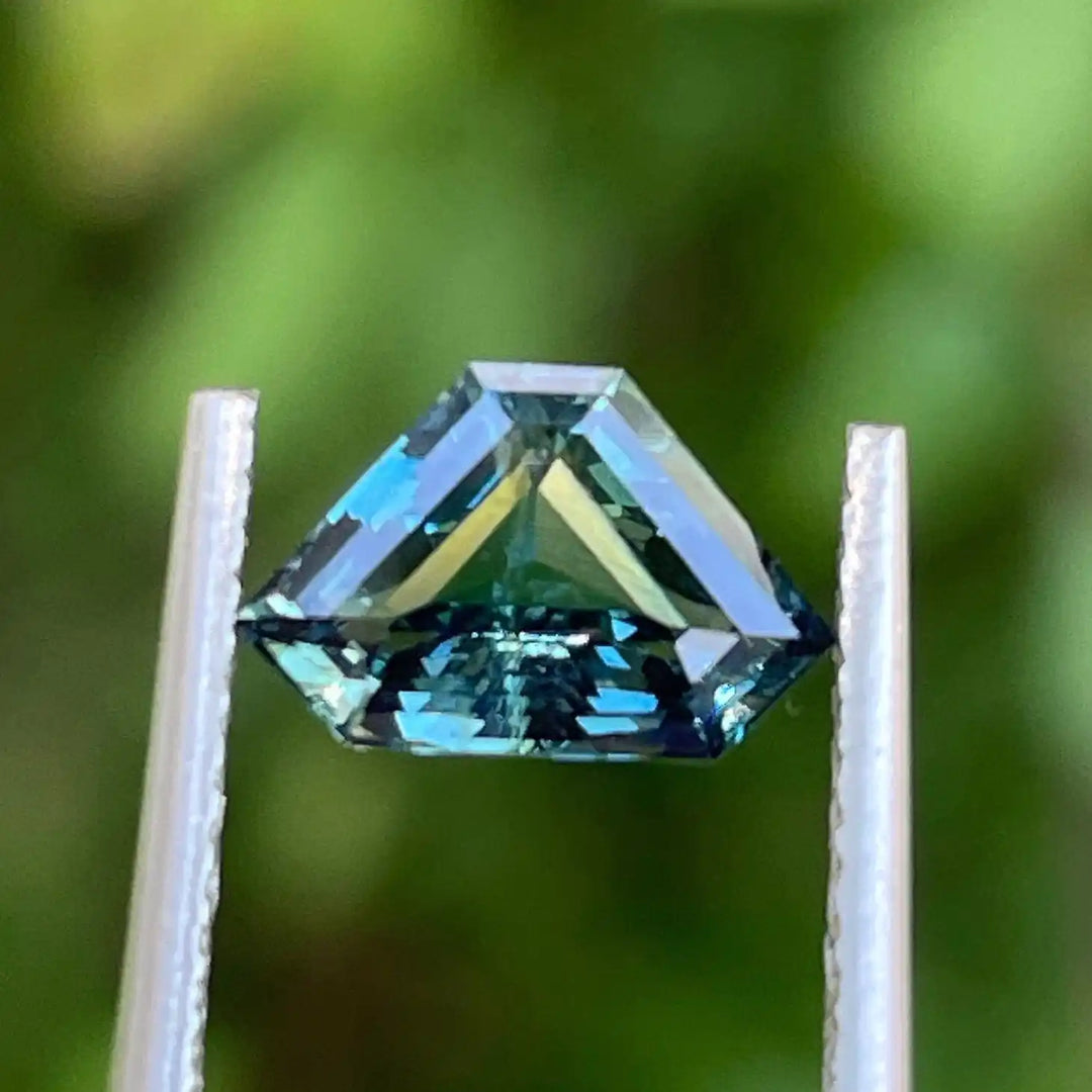 Teal Sapphire l 1.59 Ct l Trillion l 9.4x6x3.6mm l Madagascar l Eye Clean l Sapphire Engagement Ring l Natural Sapphires  