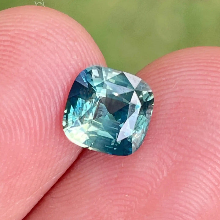 Teal Sapphire l 1.72 Ct l 6.5 x 6.6 x 4.3mm l Emerald l Natural l Madagascar l Natural Sapphire l Sapphire Ring l Engagement Ring  