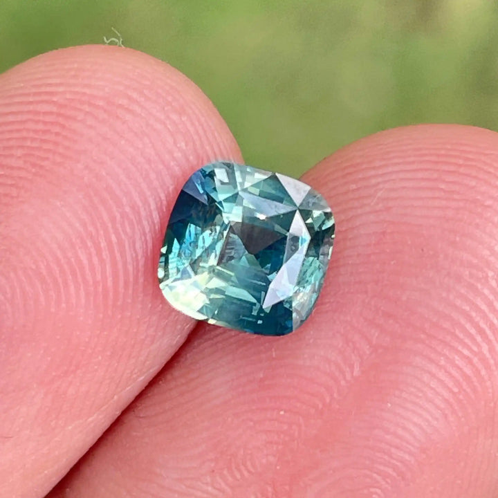 Teal Sapphire l 1.72 Ct l 6.5 x 6.6 x 4.3mm l Emerald l Natural l Madagascar l Natural Sapphire l Sapphire Ring l Engagement Ring  