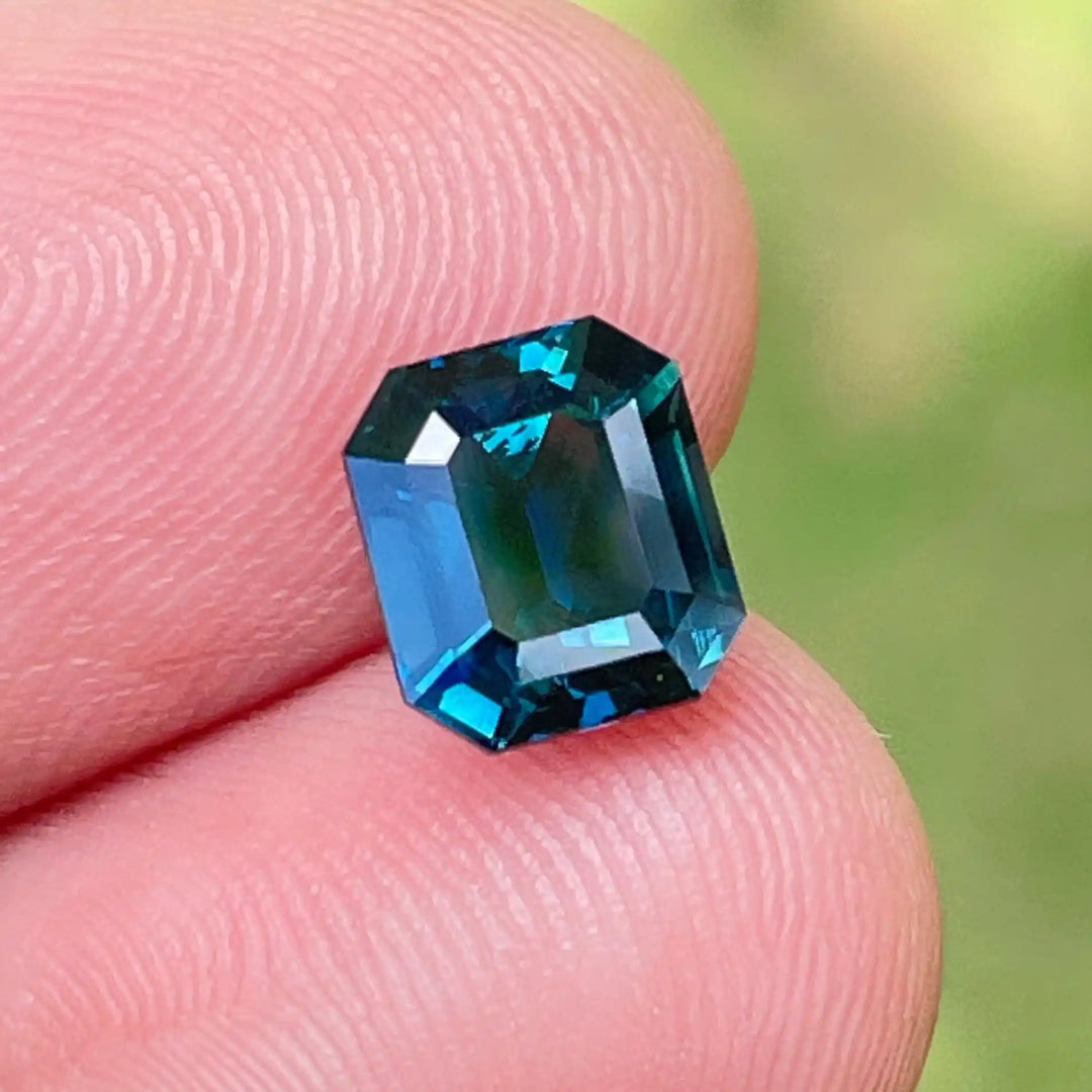 Teal Sapphire l 2.03 Ct l 6.9x6.0x4.5mml Cushion l Natural l Madagascar l Natural Sapphire l Sapphire Ring l Engagement Ring  