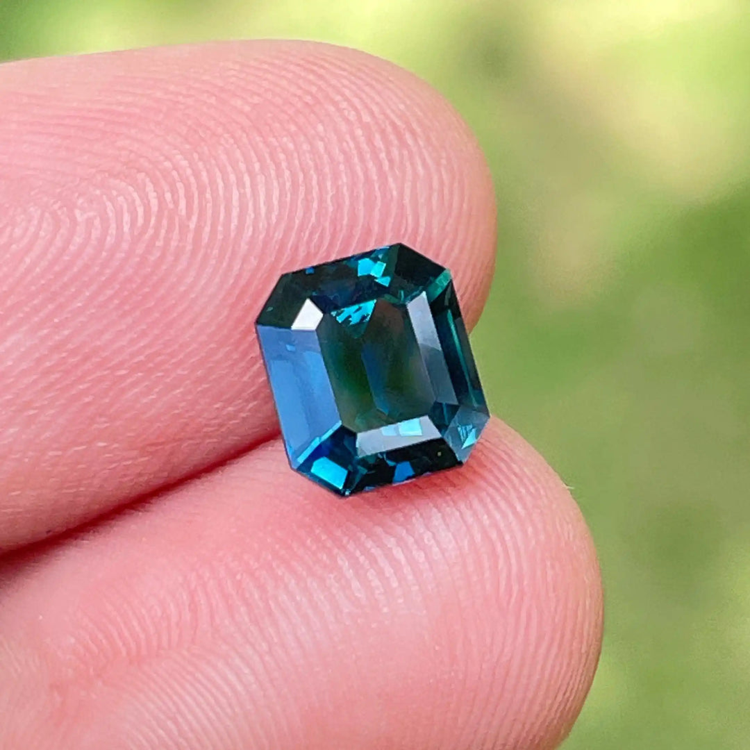 Teal Sapphire l 2.03 Ct l 6.9x6.0x4.5mml Cushion l Natural l Madagascar l Natural Sapphire l Sapphire Ring l Engagement Ring  