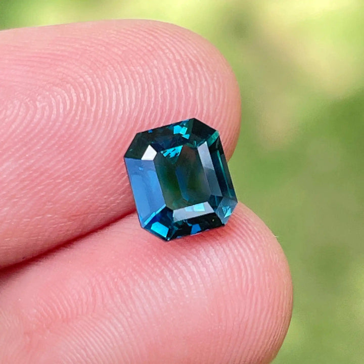 Teal Sapphire l 2.03 Ct l 6.9x6.0x4.5mml Cushion l Natural l Madagascar l Natural Sapphire l Sapphire Ring l Engagement Ring  