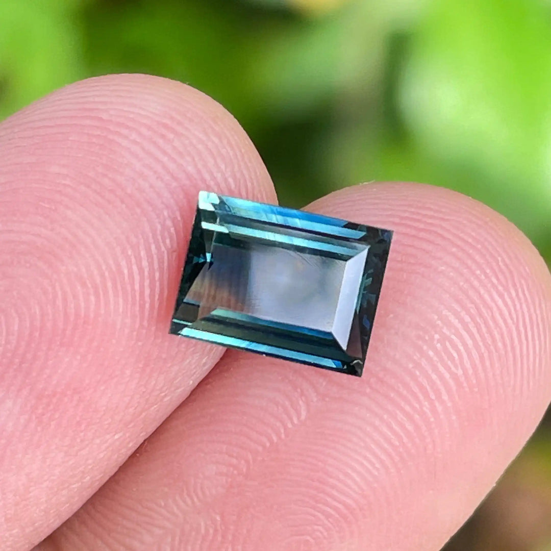 Teal Sapphire l 2.04 CT l 8.3x6.1x3.4mm l Rectangle l  l Fine Sapphires For Bespoke Engagement Ring l Madagascar Origin l Fine Sapphire  