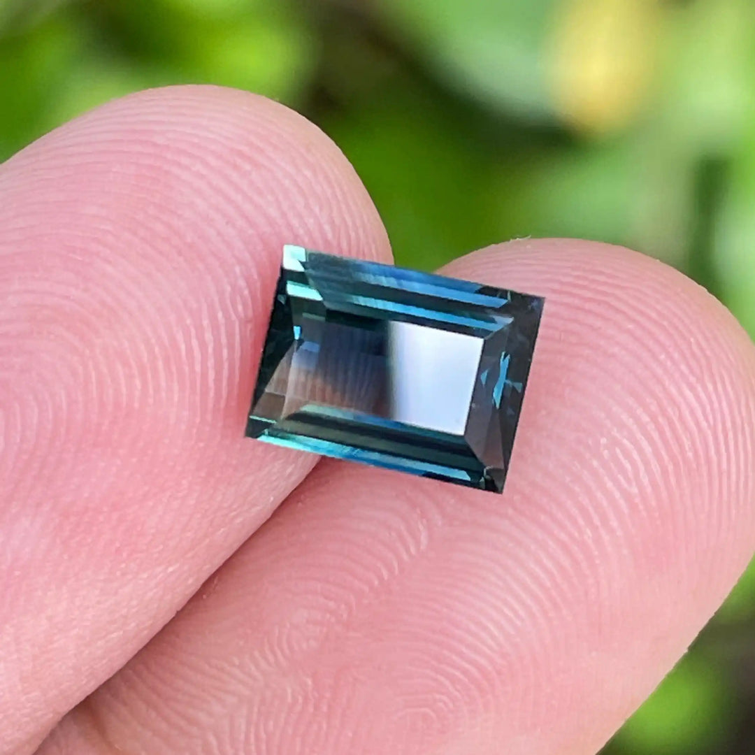 Teal Sapphire l 2.04 CT l 8.3x6.1x3.4mm l Rectangle l  l Fine Sapphires For Bespoke Engagement Ring l Madagascar Origin l Fine Sapphire  