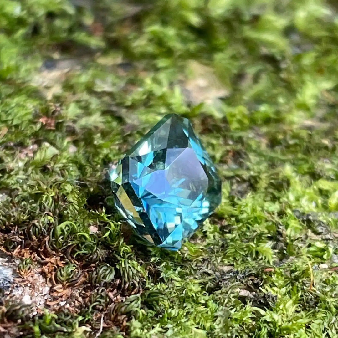 Teal Sapphire l 2.05 Ct l Radiant l 6.9x5.9x4.8mm l Madagascar  l Sapphire Engagement Ring l Natural Sapphires  