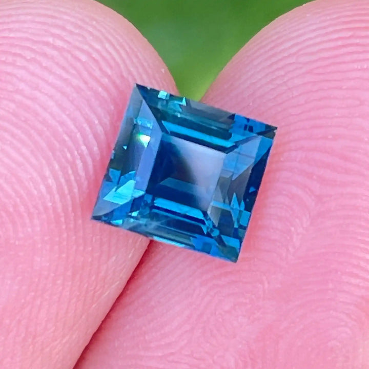 Teal Sapphire l 2.06 Ct l 6.3x5.9x4.6mm l Princess l Heated l Madagascar l Natural Sapphire l Sapphire Ring l Engagement Ring  