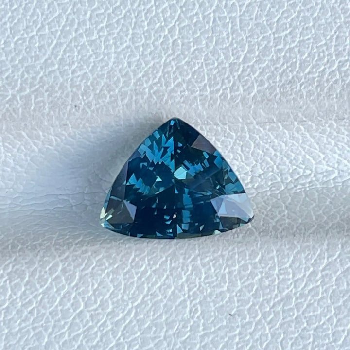 Teal Sapphire l 2.08 Ct l 8.80x7.00x4.96mm l Trillion l Unheated l Madagascar l Fine Sapphire For Bespoke Engagement Ring l Engagement Ring  