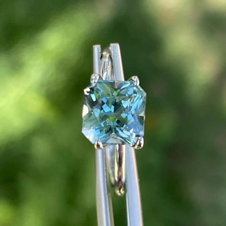 Teal Sapphire l 2.21Ct l Cushion l 6.9x6.7x4.9mm l Madagascar l Eye Clean l Sapphire Engagement Ring l Natural Sapphires  