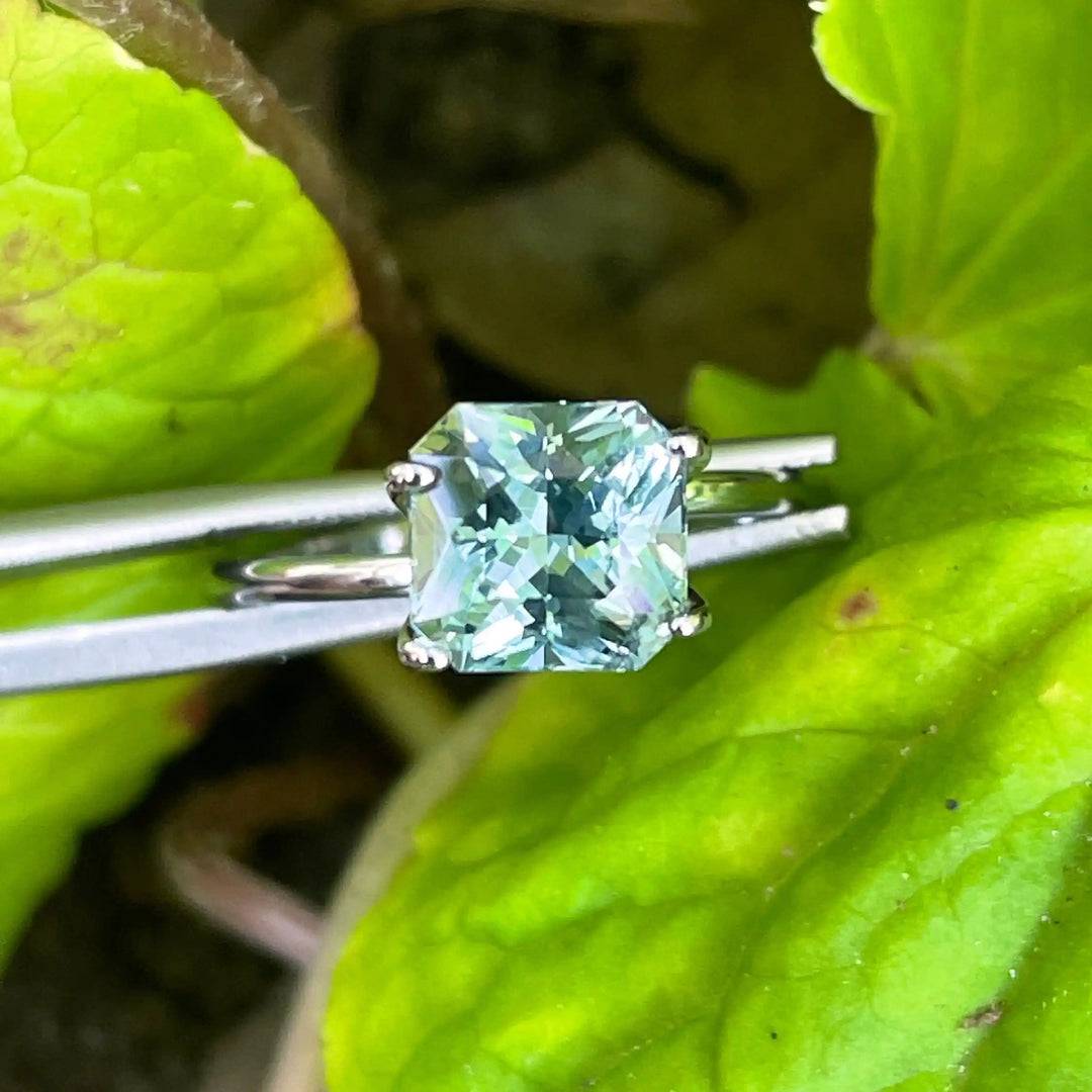Teal Sapphire l 2.21Ct l Cushion l 6.9x6.7x4.9mm l Madagascar l Eye Clean l Sapphire Engagement Ring l Natural Sapphires  