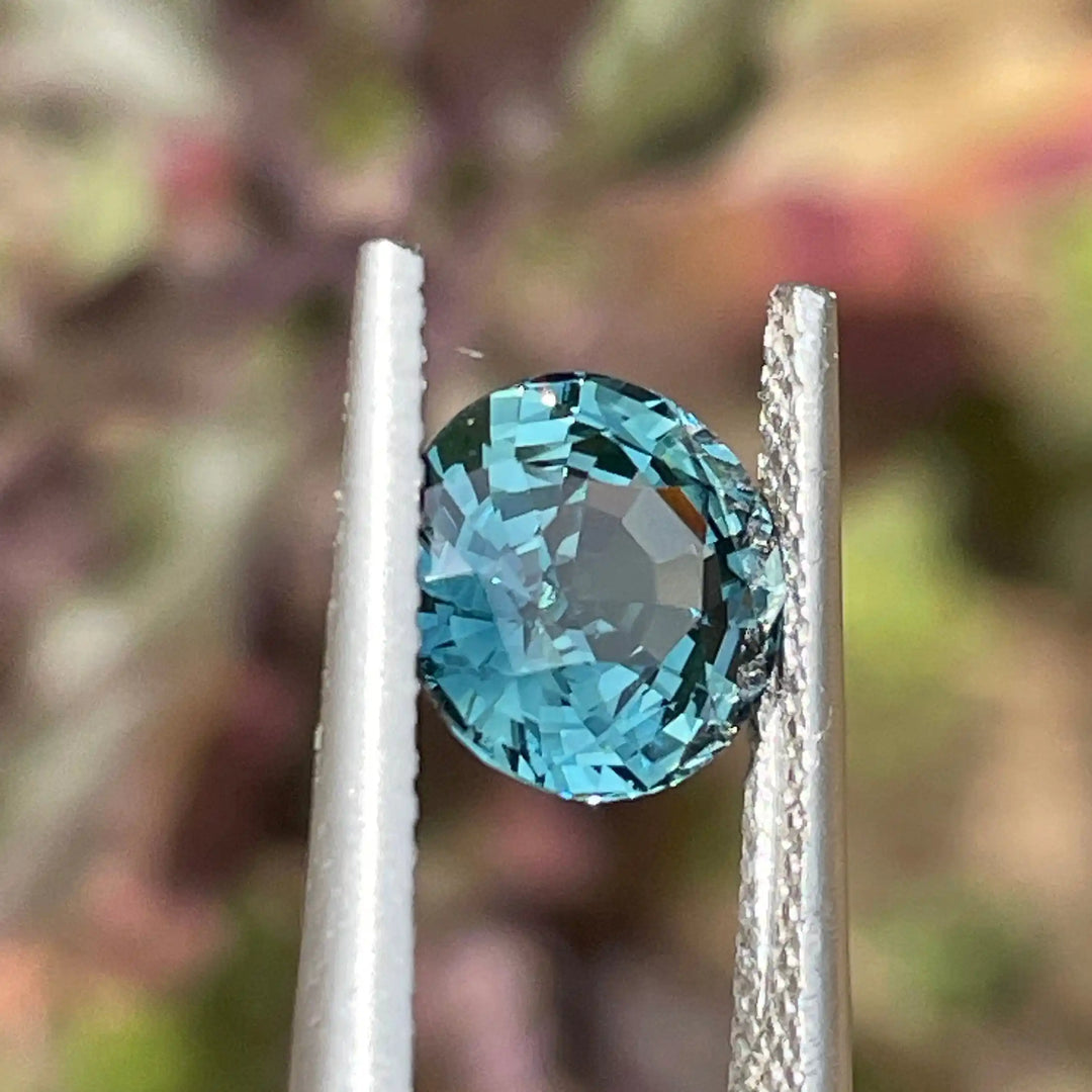 Teal Sapphire l 2.54 Ct l Round Brilliant l 7.7mm x 5.5mm l Round Shaped Sapphires l Fine Sapphire For Engagement Ring l Madagascar  