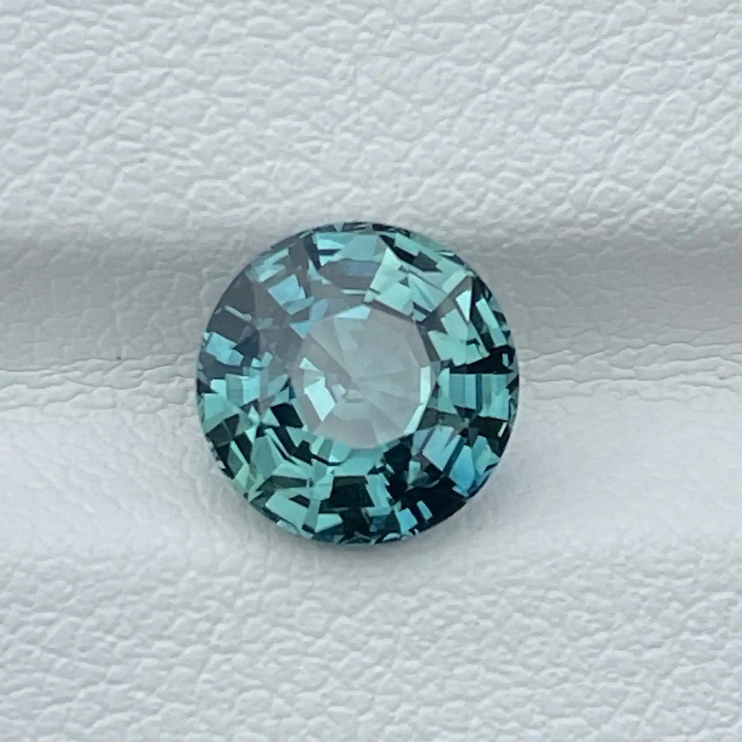 Teal Sapphire l 2.54 Ct l Round Brilliant l 7.7mm x 5.5mm l Round Shaped Sapphires l Fine Sapphire For Engagement Ring l Madagascar  