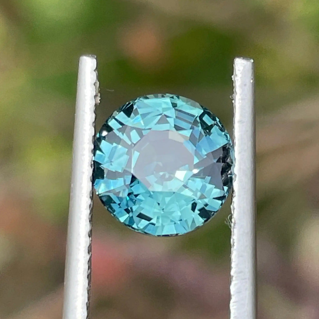 Teal Sapphire l 2.54 Ct l Round Brilliant l 7.7mm x 5.5mm l Round Shaped Sapphires l Fine Sapphire For Engagement Ring l Madagascar  