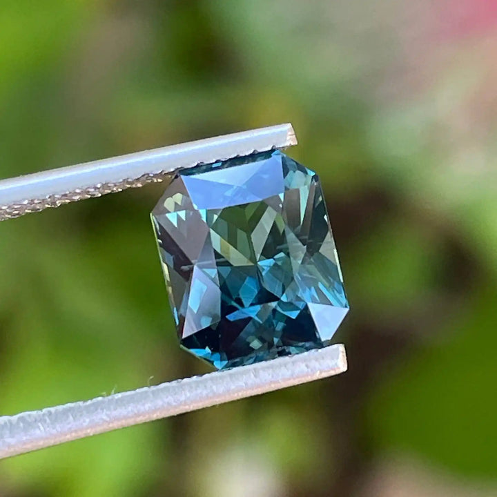 Teal Sapphire l 2.55 Cts l Radiant l 8.1x6.7x4.7mm l Fine Sapphires l Engagement Ring l Madagascar  
