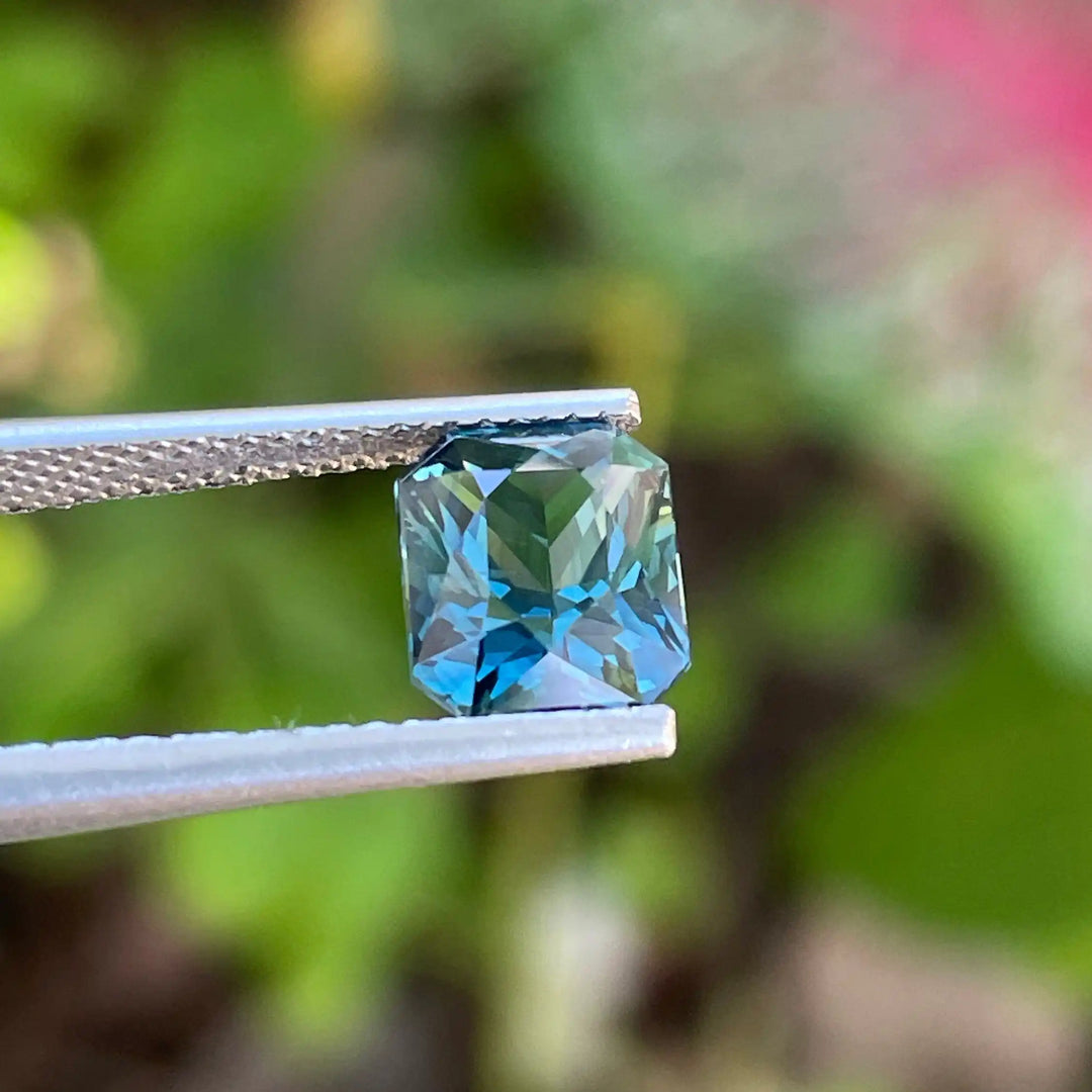 Teal Sapphire l 2.55 Cts l Radiant l 8.1x6.7x4.7mm l Fine Sapphires l Engagement Ring l Madagascar  