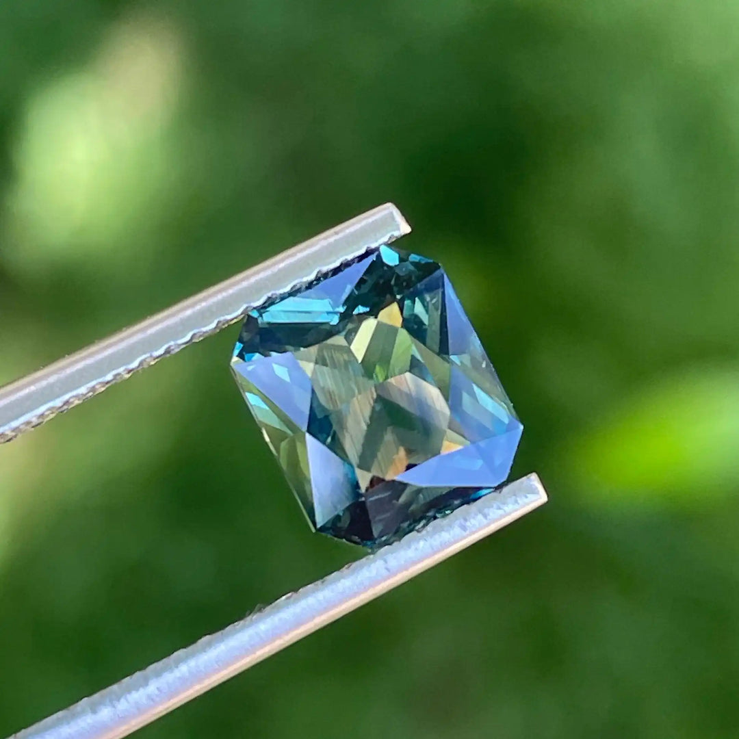 Teal Sapphire l 2.56 Cts l Cushion l 8x6.8x4.4mm l Fine Sapphires l Engagement Ring l Madagascar  
