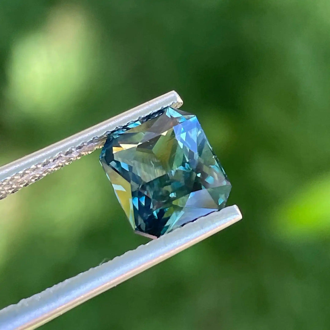 Teal Sapphire l 2.56 Cts l Cushion l 8x6.8x4.4mm l Fine Sapphires l Engagement Ring l Madagascar  