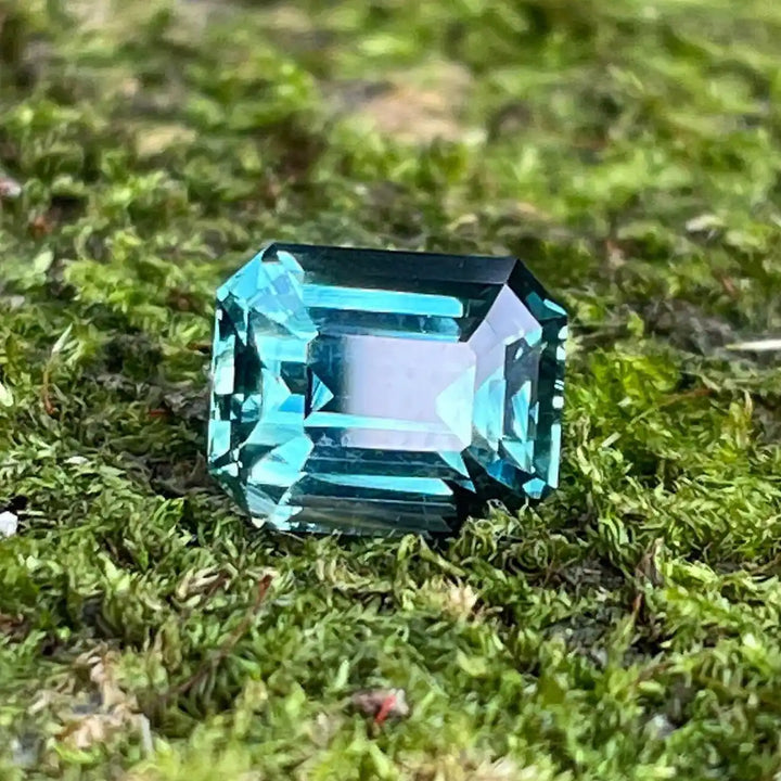 Teal Sapphire l 3.23 Ct l Emerald l 8.8x6.6x5.1 l Madagascar l Loupe Clean l Sapphire Engagement Ring l Natural Sapphires  
